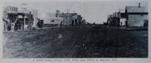A Street Scene in Foreman before 1890