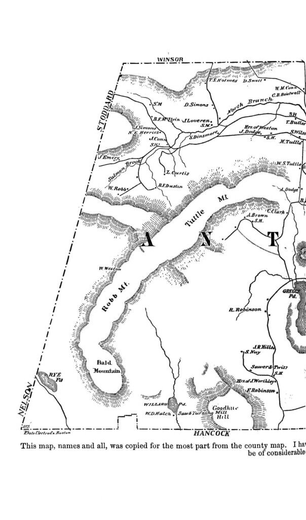 History of Antrim New Hampshire 1 Map of Antrim New hampshire - left