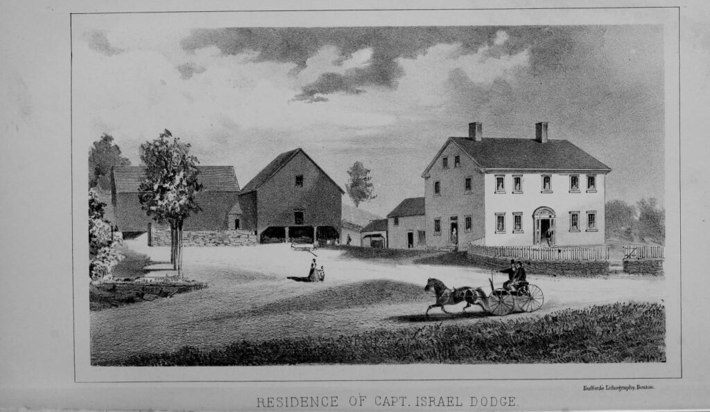 History of New Boston New Hampshire 2 Residence of Capt. Israel Dodge in New Boston, New Hampshire