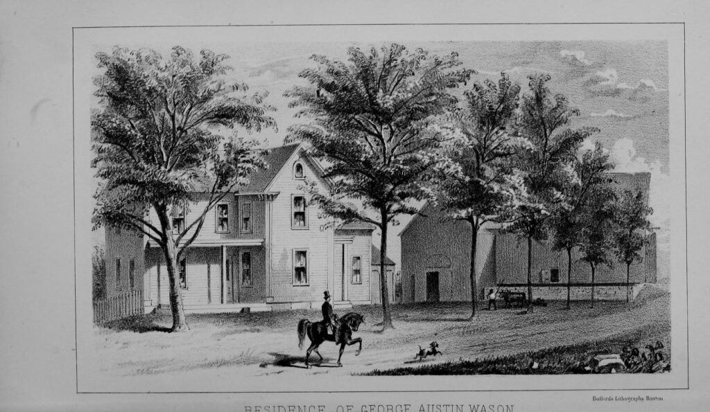 History of New Boston New Hampshire 7 Residence of George Austin Wason in New Boston, New Hampshire