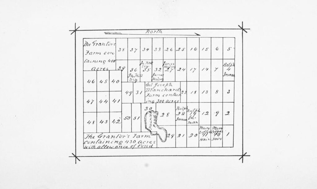 History of Francestown New Hampshire 29 Map of New Boston Addition to Francestown NH