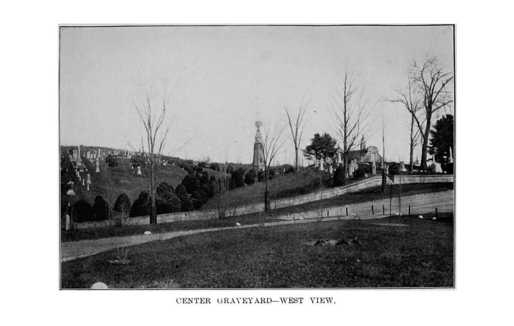 History of Bedford, New Hampshire 11 The Center Graveyard - West View, in Bedford NH