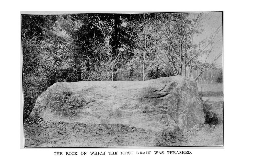 History of Bedford, New Hampshire 6 The rock on which the first grain was thrashed