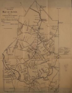 1890 Tuttle's Historical Map of Acton Massachusetts