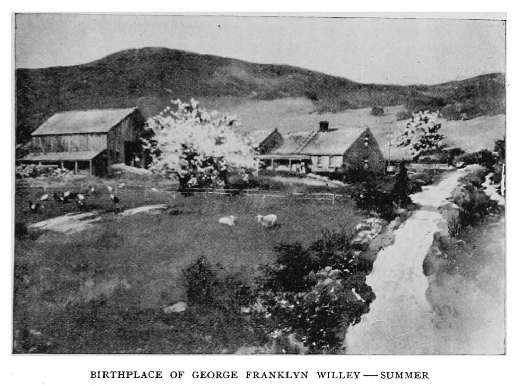 New Hampshire State Builders 64 Birthplace of George Franklyn Willey in the Summer
