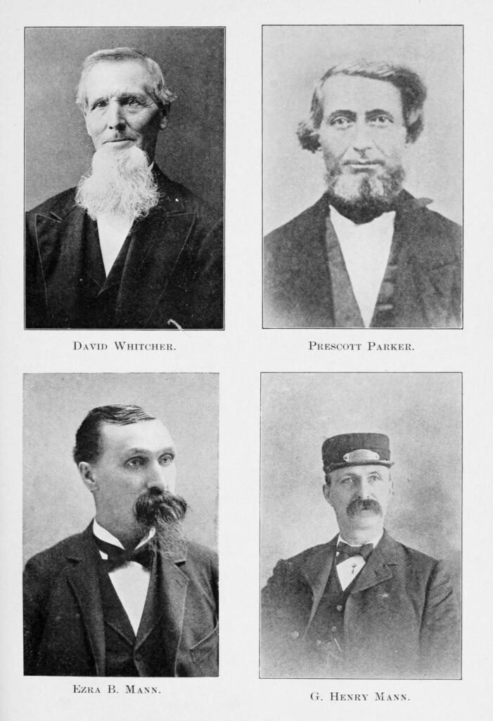 History of Benton New Hampshire 26 David Whitcher, Prescott Parker, Ezra B Mann, G Henry Mann