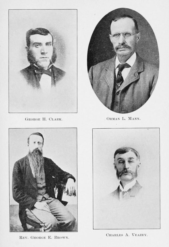 History of Benton New Hampshire 24 George H Clark, Orman L Mann, Rev George E Brown, Charles A Veazey
