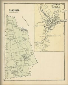 Map of Alford and North Becket Massachusetts