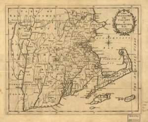 Map of Massachusetts Bay Colony, 1780