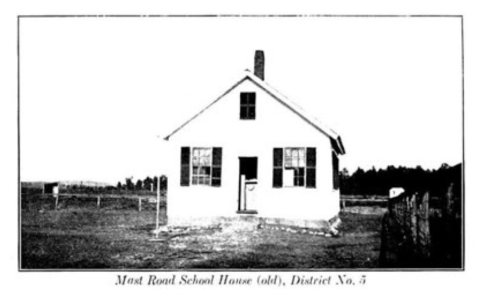 Mast Road School House (old), District No 5, Goffstown, New Hampshire