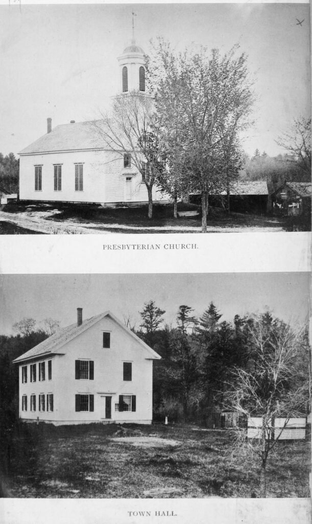 History of Windham New Hampshire 27 Presbyterian Church and Town Hall of Windham New Hampshire of Windham, New Hampshire