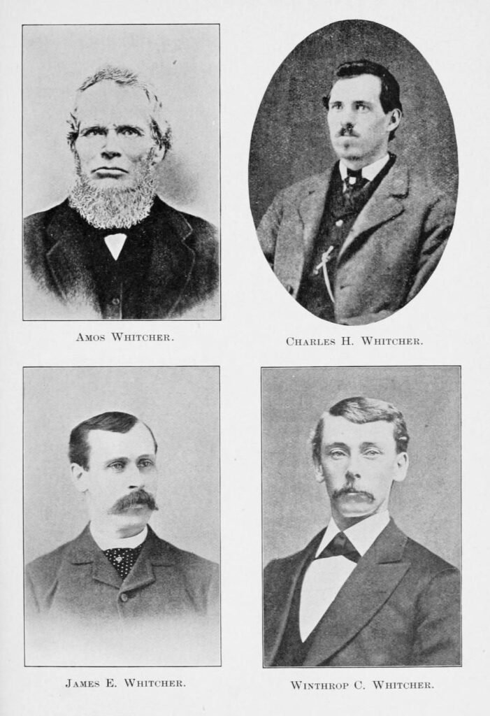 History of Benton New Hampshire 16 Whitcher Men - Amos, Charles H, James E, and Winthrop C