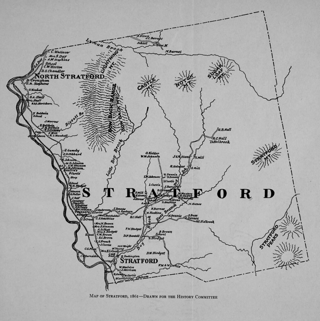 History of Stratford New Hampshire 32 1861 Map of Stratford, New Hampshire
