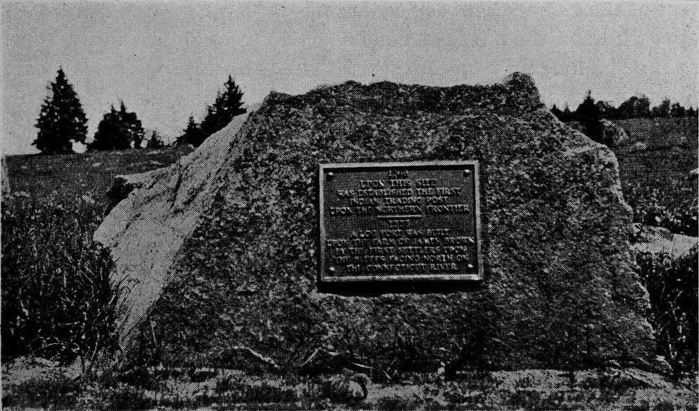 History of Stratford New Hampshire 4 Indian Trading Post Marker