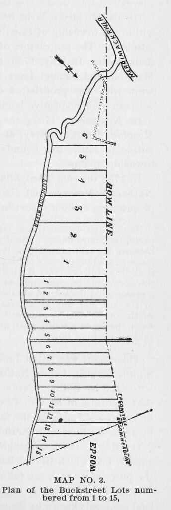 Map of Buckstreet Lots