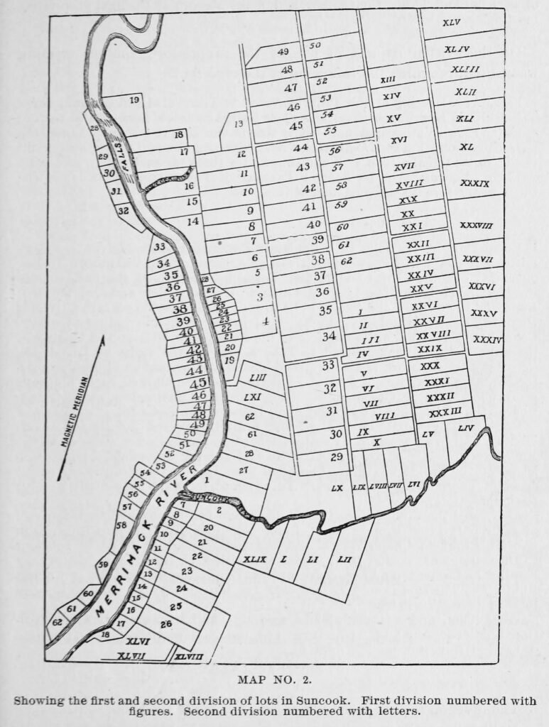 Map of First and Second Division of Lots in Pembroke