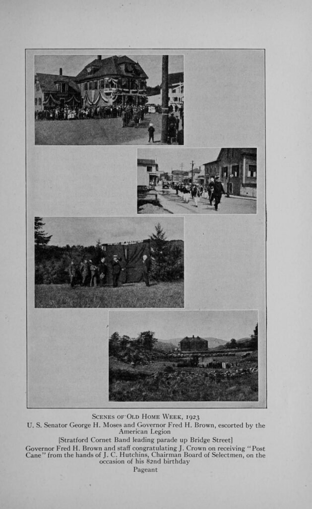 History of Stratford New Hampshire 28 Scenes of Old Home Week, 1923, Stratford, New Hampshire