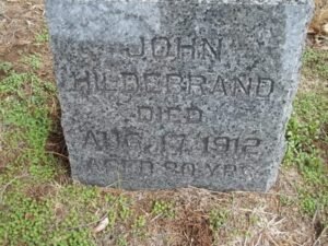 Gravestone of John Hildebrand