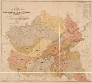 Map of Cherokee Land Cessions